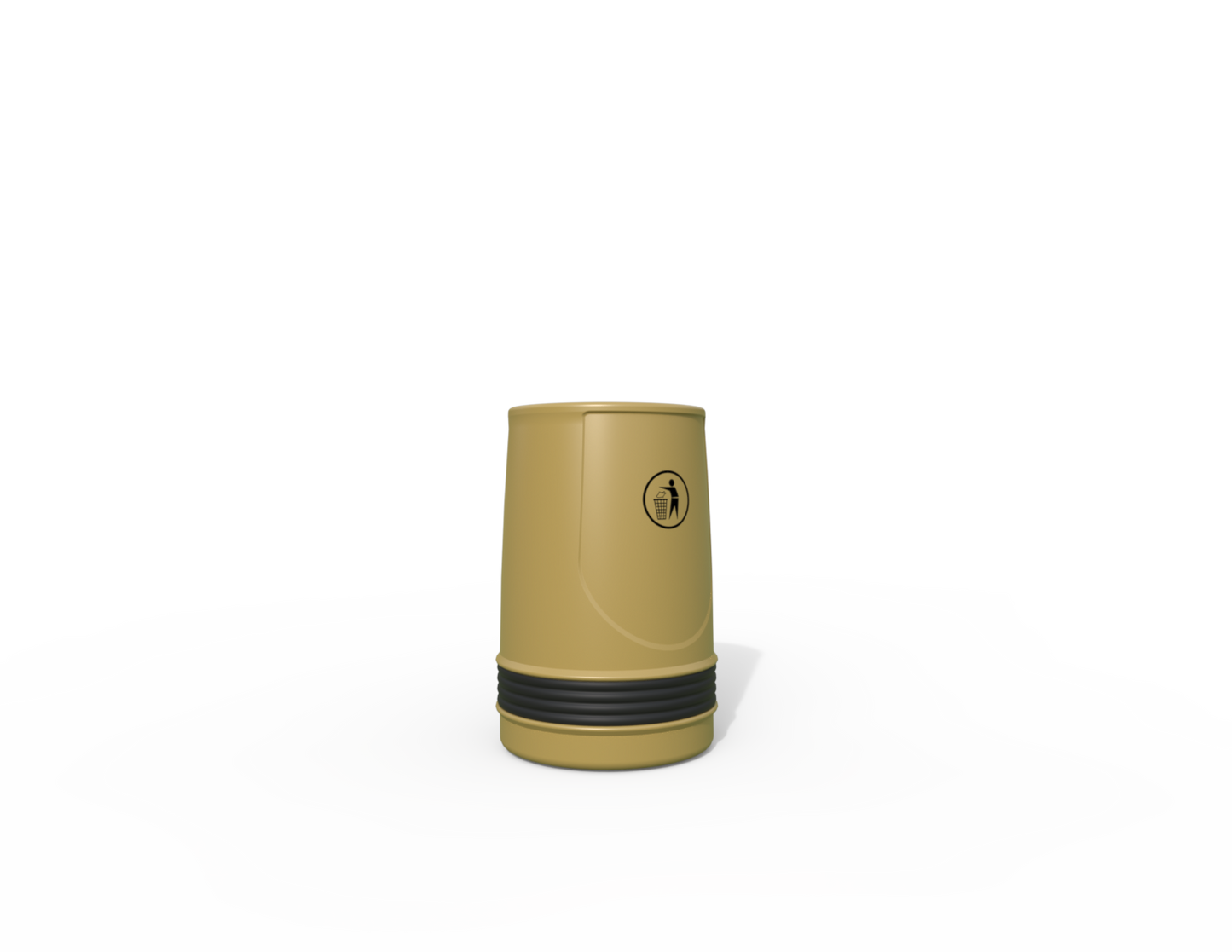 Falcon Traditional Floor Mounted Litter Bin 90L | Outdoor Litterbins |