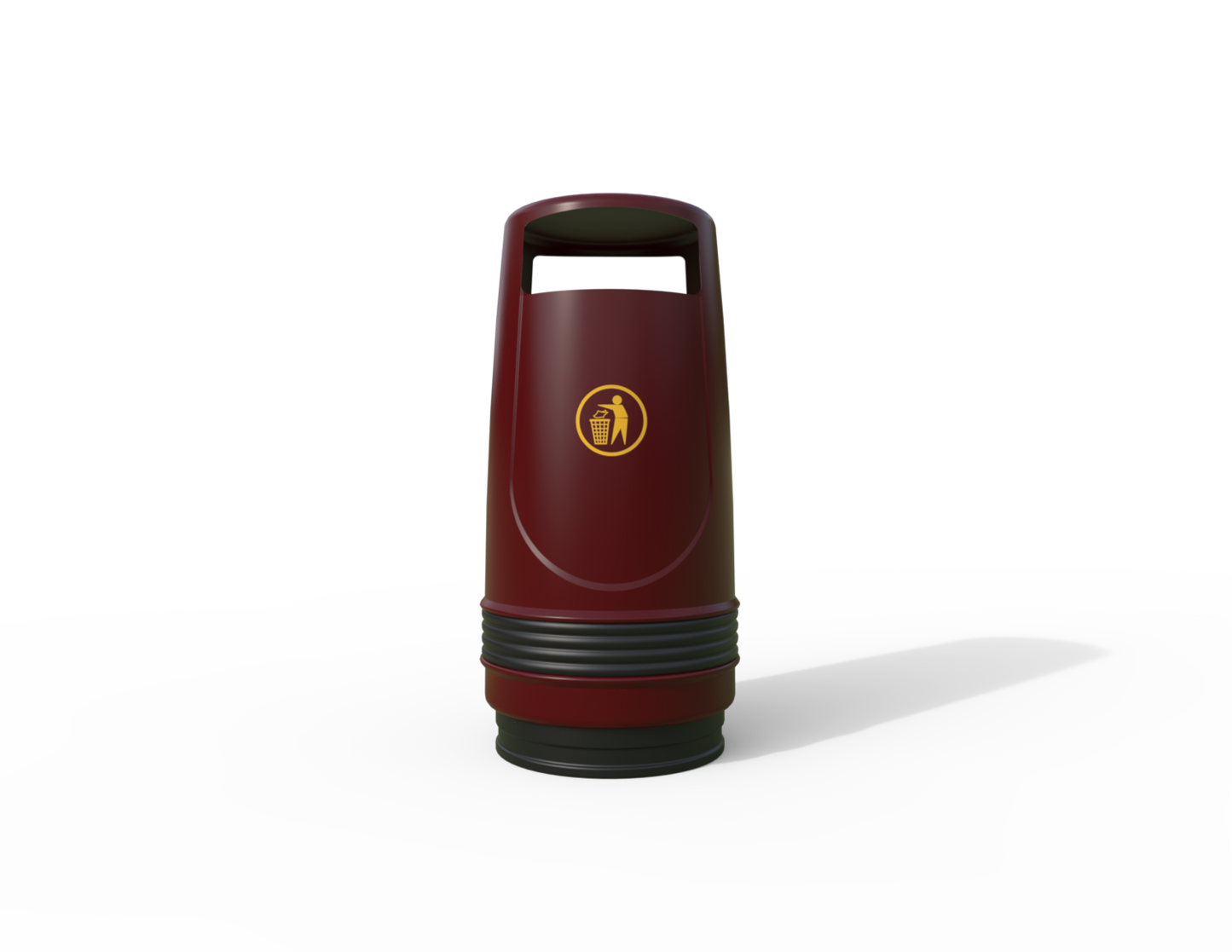 Merlin Traditional Floor Mounted Litter Bin 90L | Outdoor Litterbins |