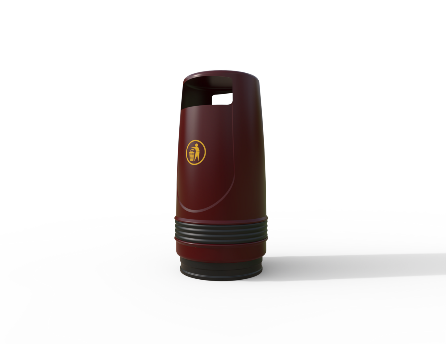 Merlin Traditional Floor Mounted Litter Bin 90L | Outdoor Litterbins |