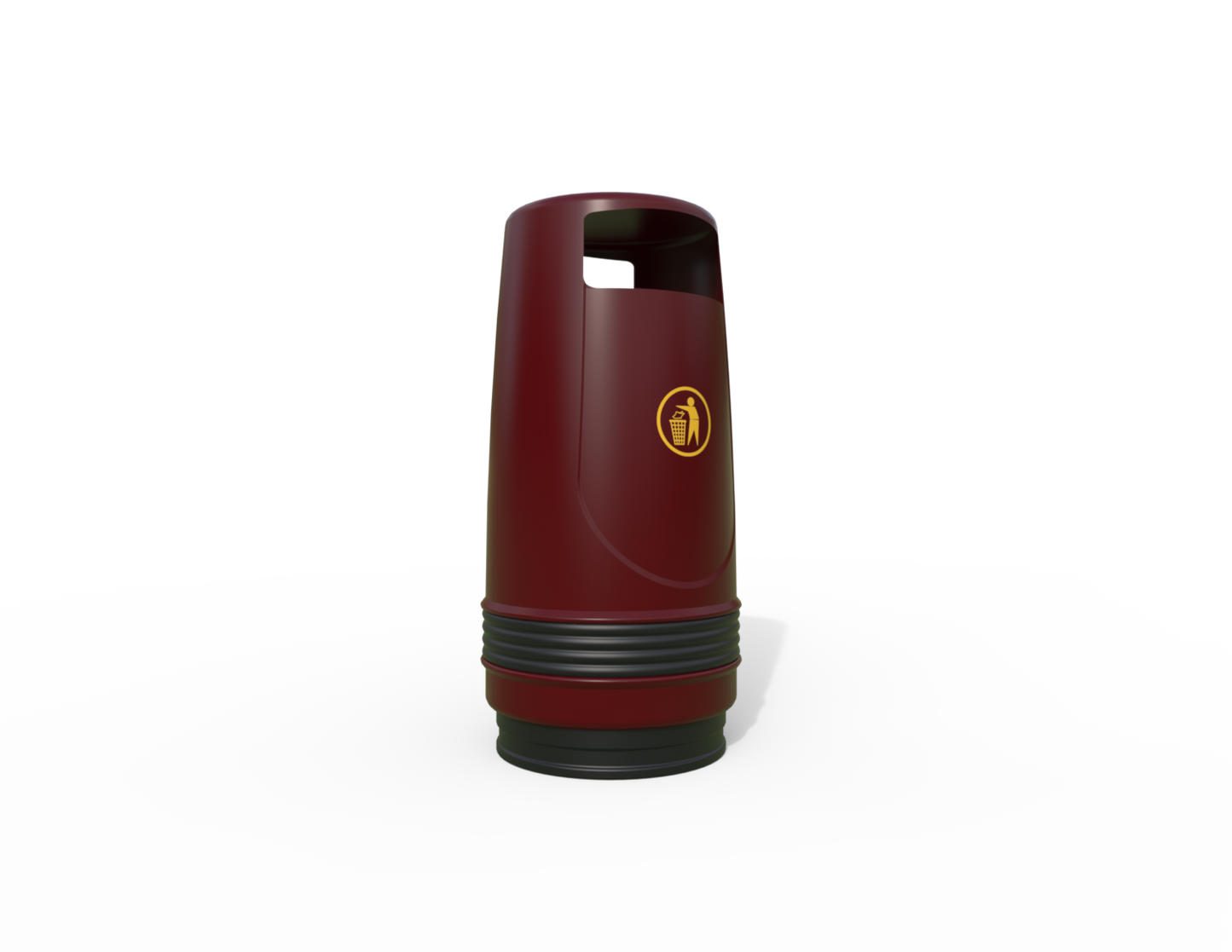 Merlin Traditional Floor Mounted Litter Bin 90L | Outdoor Litterbins |