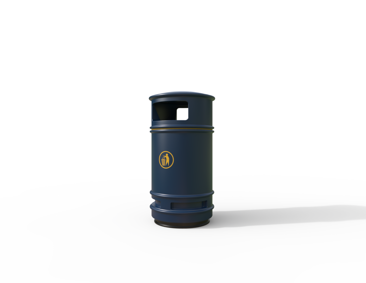 Copperfield Traditional Floor Mounted Bin 90L | Outdoor Litterbins |