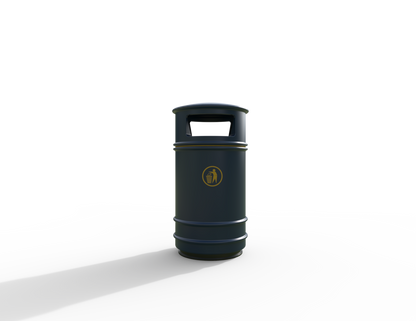 Copperfield Traditional Floor Mounted Bin 90L | Outdoor Litterbins |