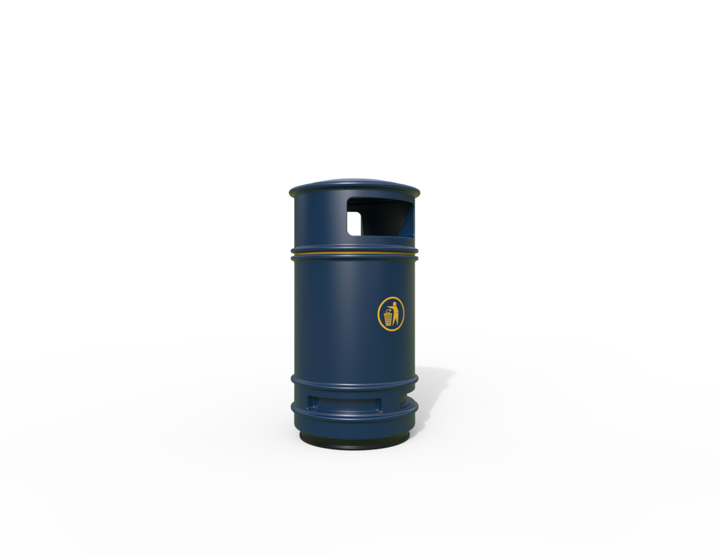 Copperfield Traditional Floor Mounted Bin 90L | Outdoor Litterbins |