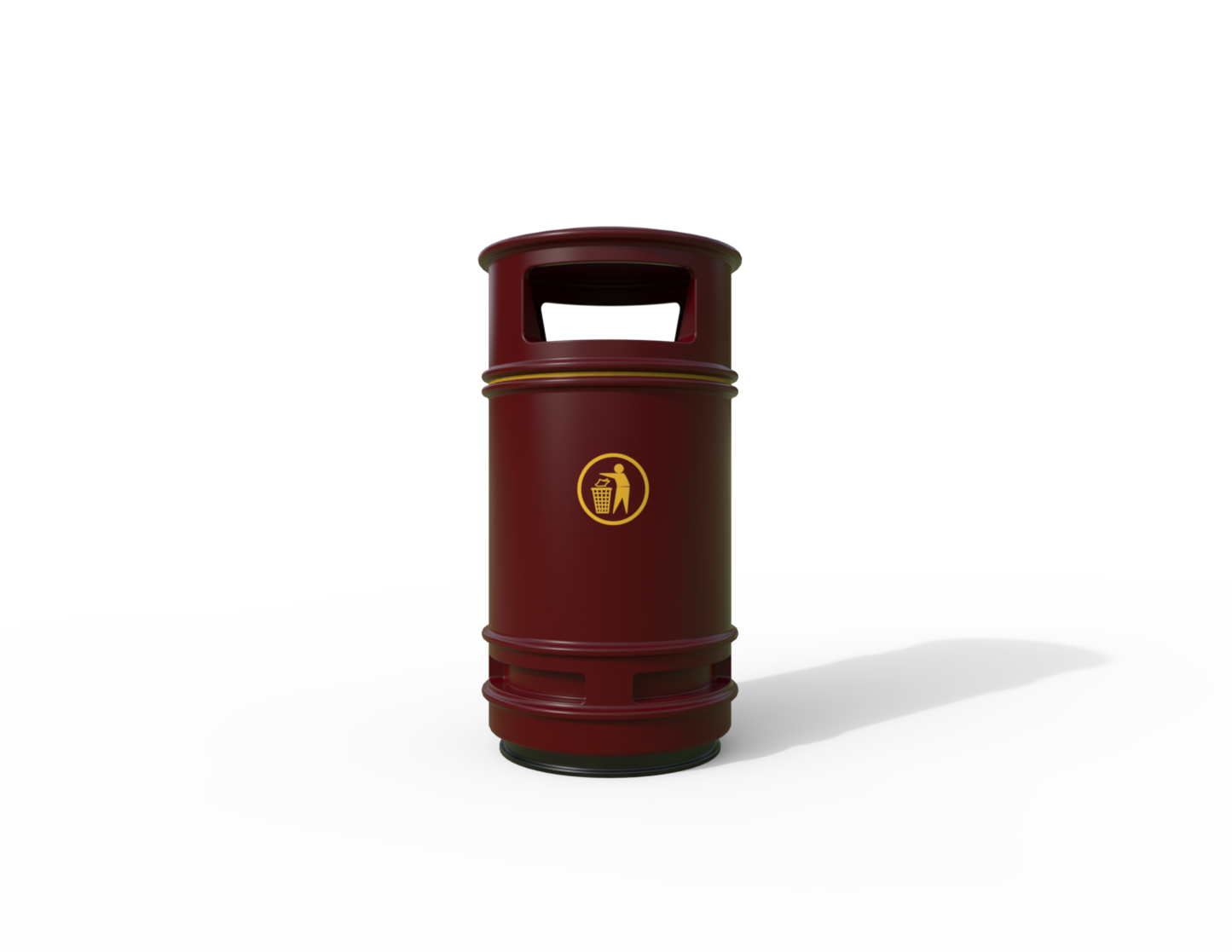 Copperfield Traditional Floor Mounted Bin 90L | Outdoor Litterbins |