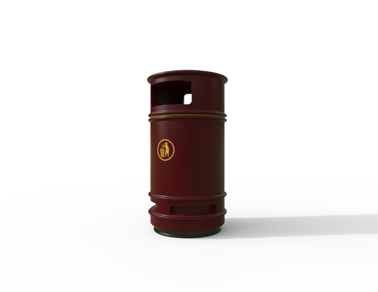 Copperfield Traditional Floor Mounted Bin 90L | Outdoor Litterbins |