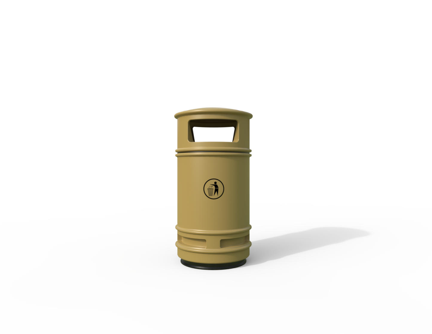 Copperfield Traditional Floor Mounted Bin 90L | Outdoor Litterbins |