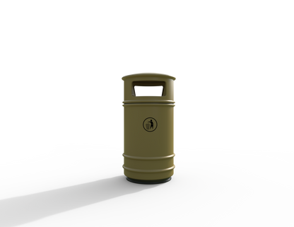 Copperfield Traditional Floor Mounted Bin 90L | Outdoor Litterbins |