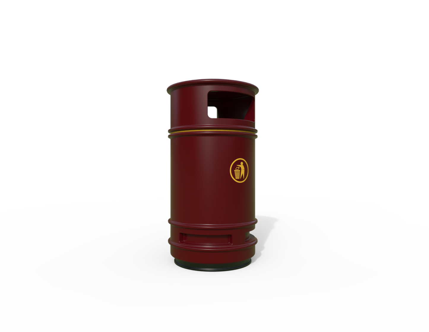 Copperfield Traditional Floor Mounted Bin 90L | Outdoor Litterbins |