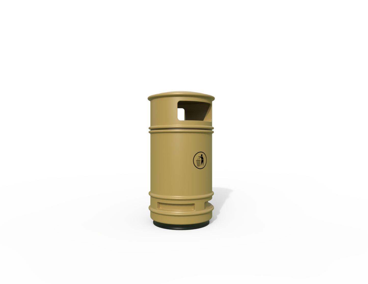 Copperfield Traditional Floor Mounted Bin 90L | Outdoor Litterbins |