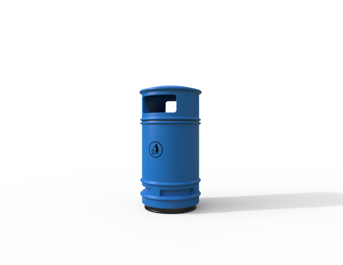Copperfield Traditional Floor Mounted Bin 90L | Outdoor Litterbins |