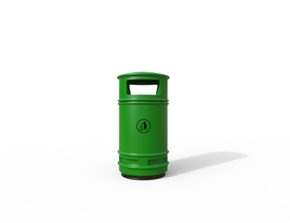 Copperfield Traditional Floor Mounted Bin 90L | Outdoor Litterbins |