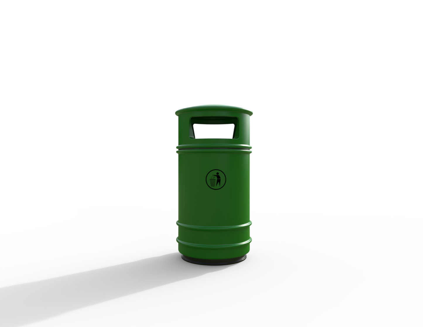 Copperfield Traditional Floor Mounted Bin 90L | Outdoor Litterbins |