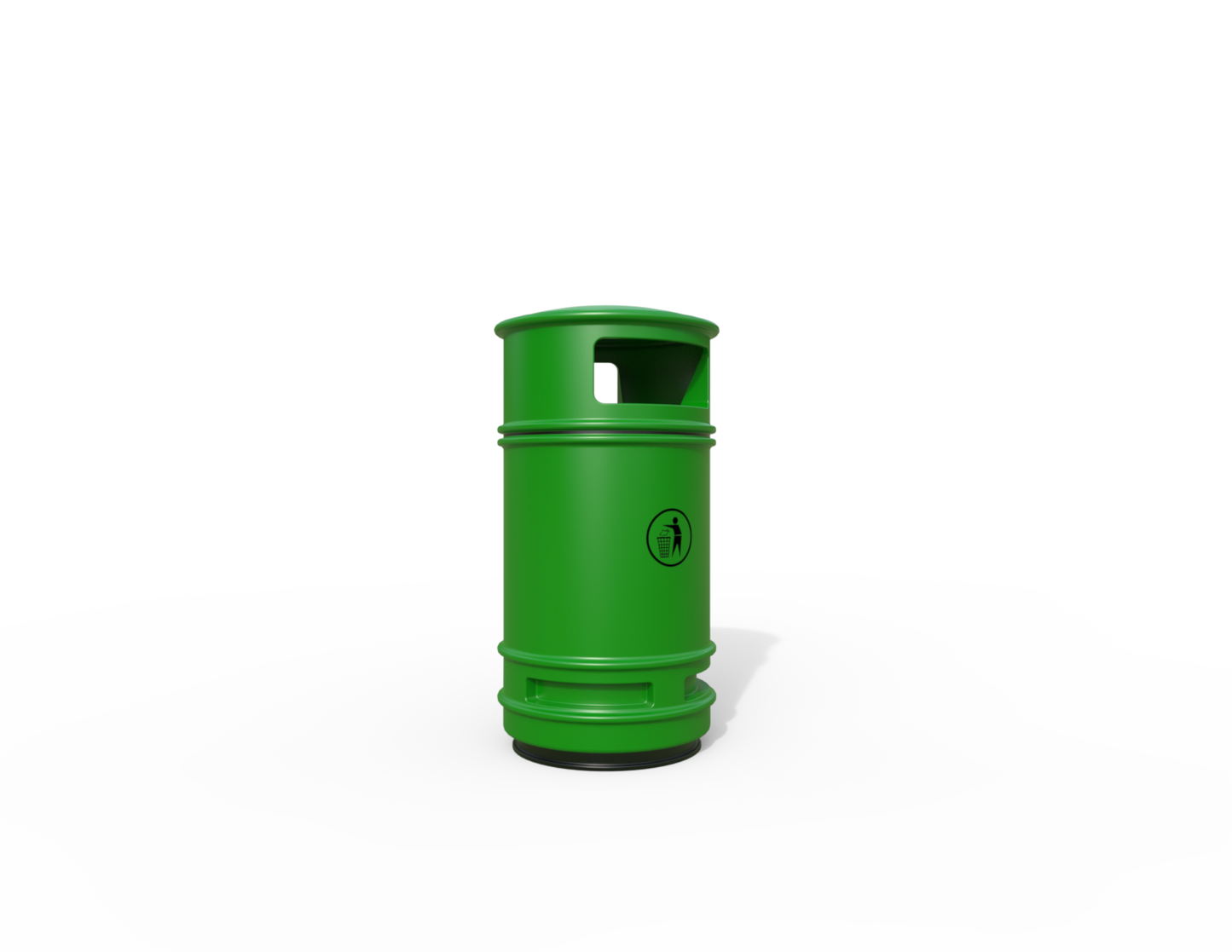 Copperfield Traditional Floor Mounted Bin 90L | Outdoor Litterbins |