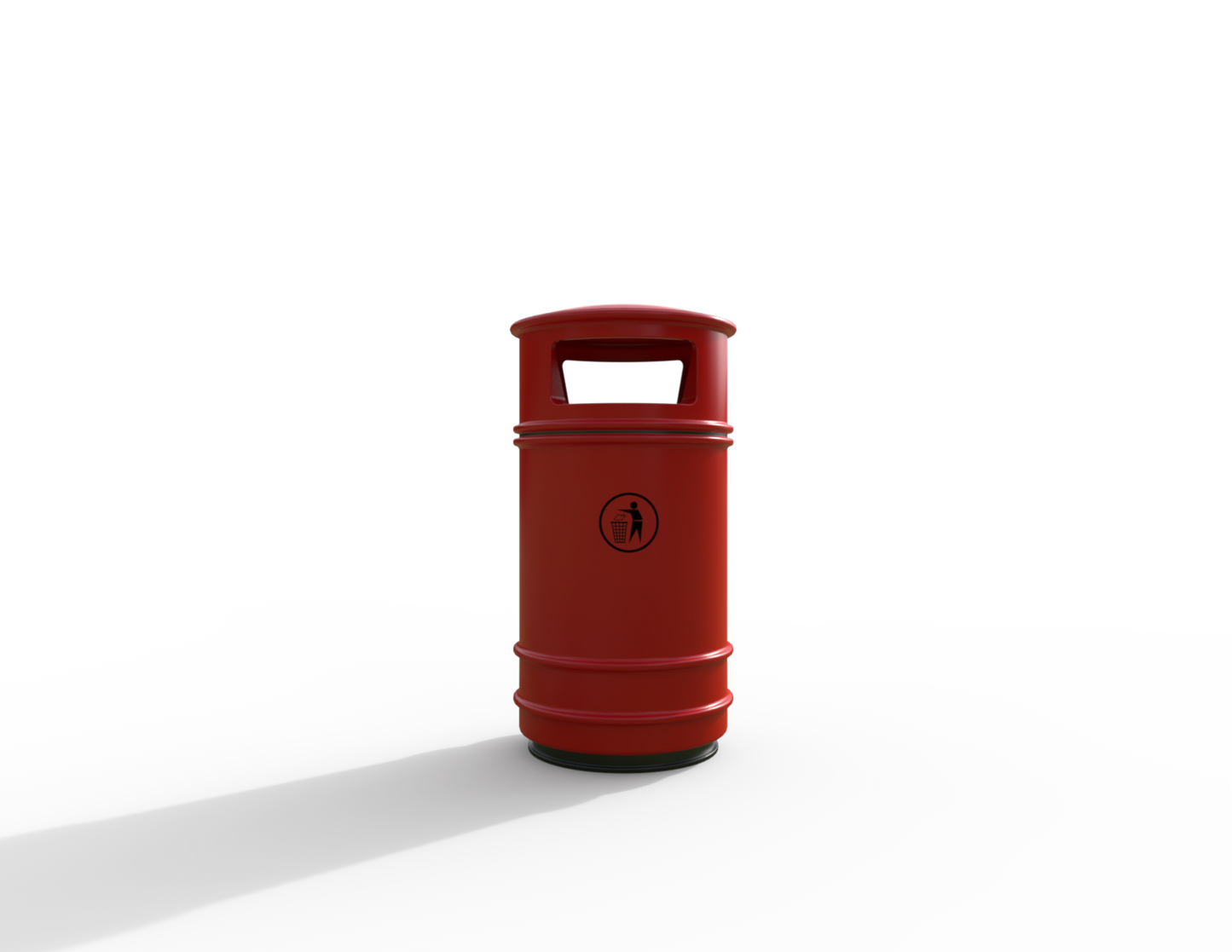 Copperfield Traditional Floor Mounted Bin 90L | Outdoor Litterbins |