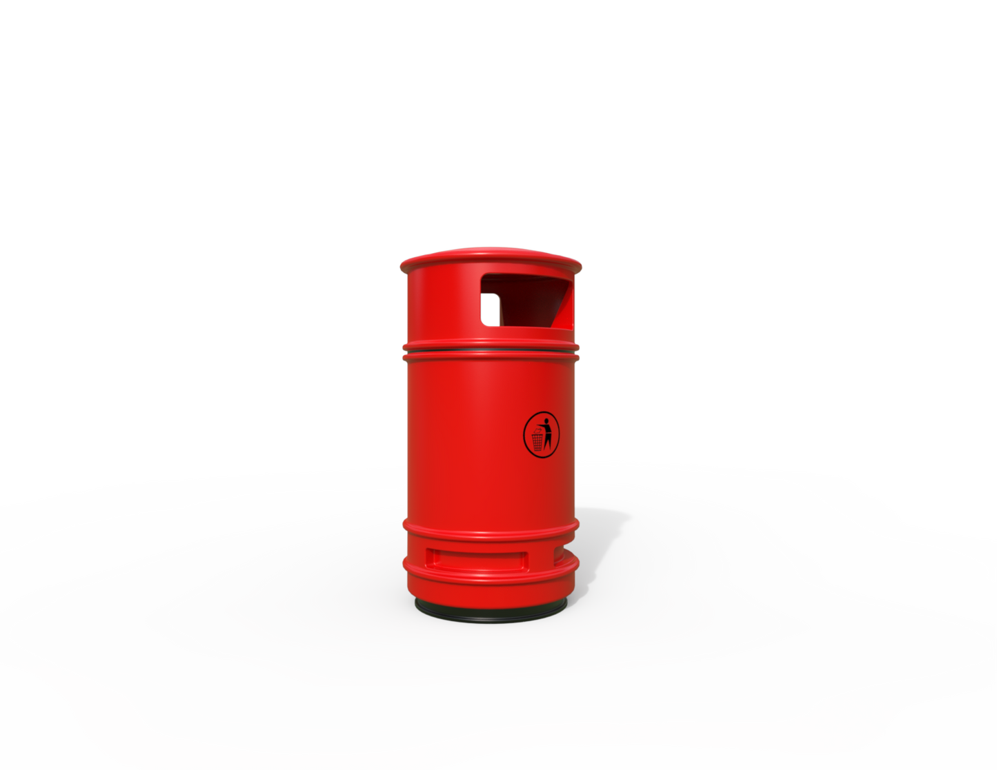 Copperfield Traditional Floor Mounted Bin 90L | Outdoor Litterbins |