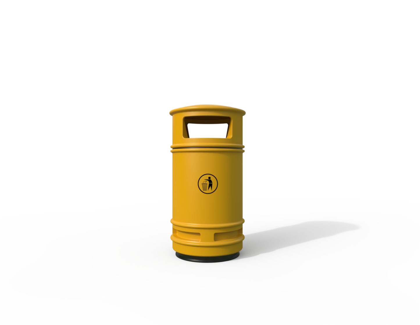 Copperfield Traditional Floor Mounted Bin 90L | Outdoor Litterbins |