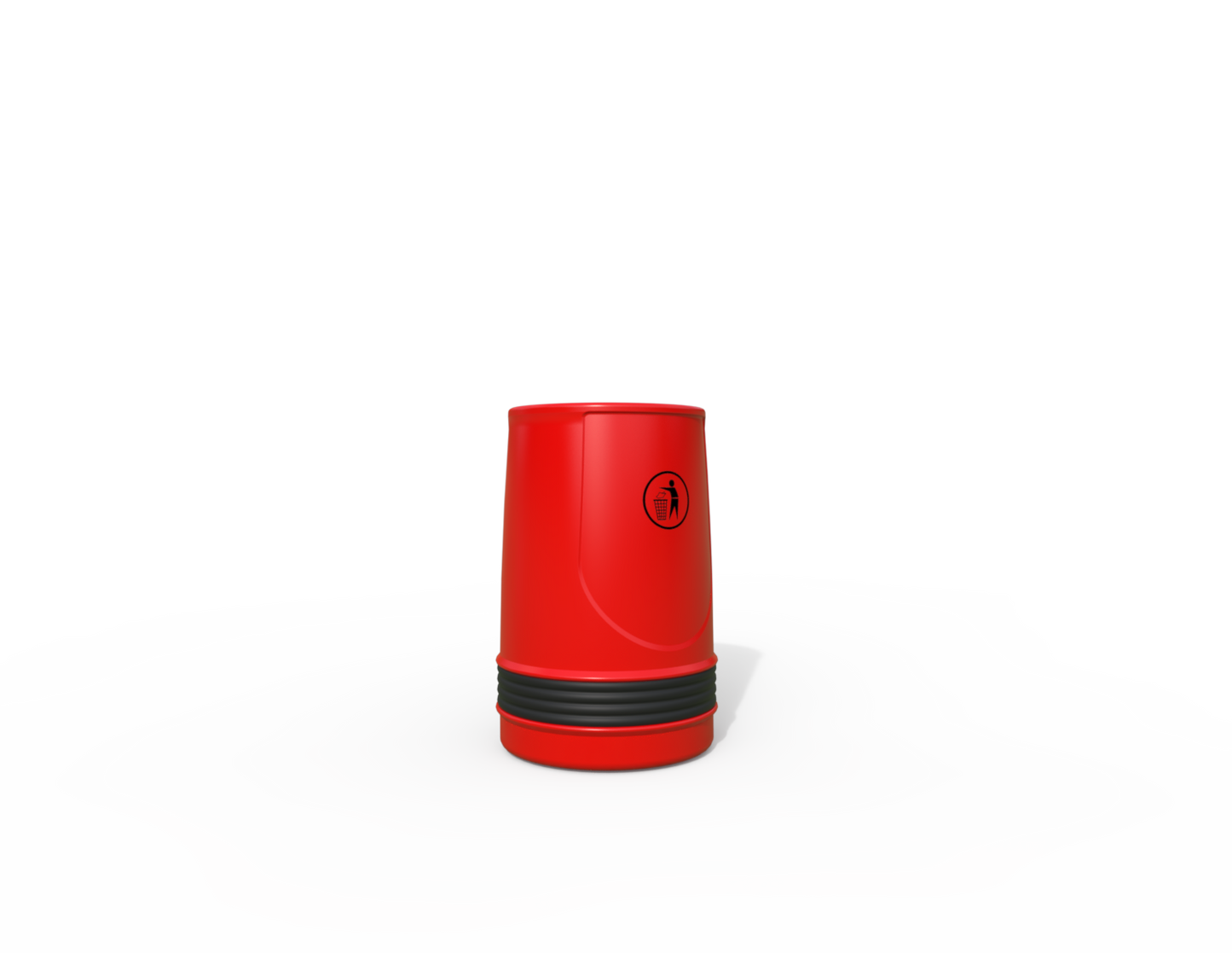 Falcon Traditional Floor Mounted Litter Bin 90L | Outdoor Litterbins |