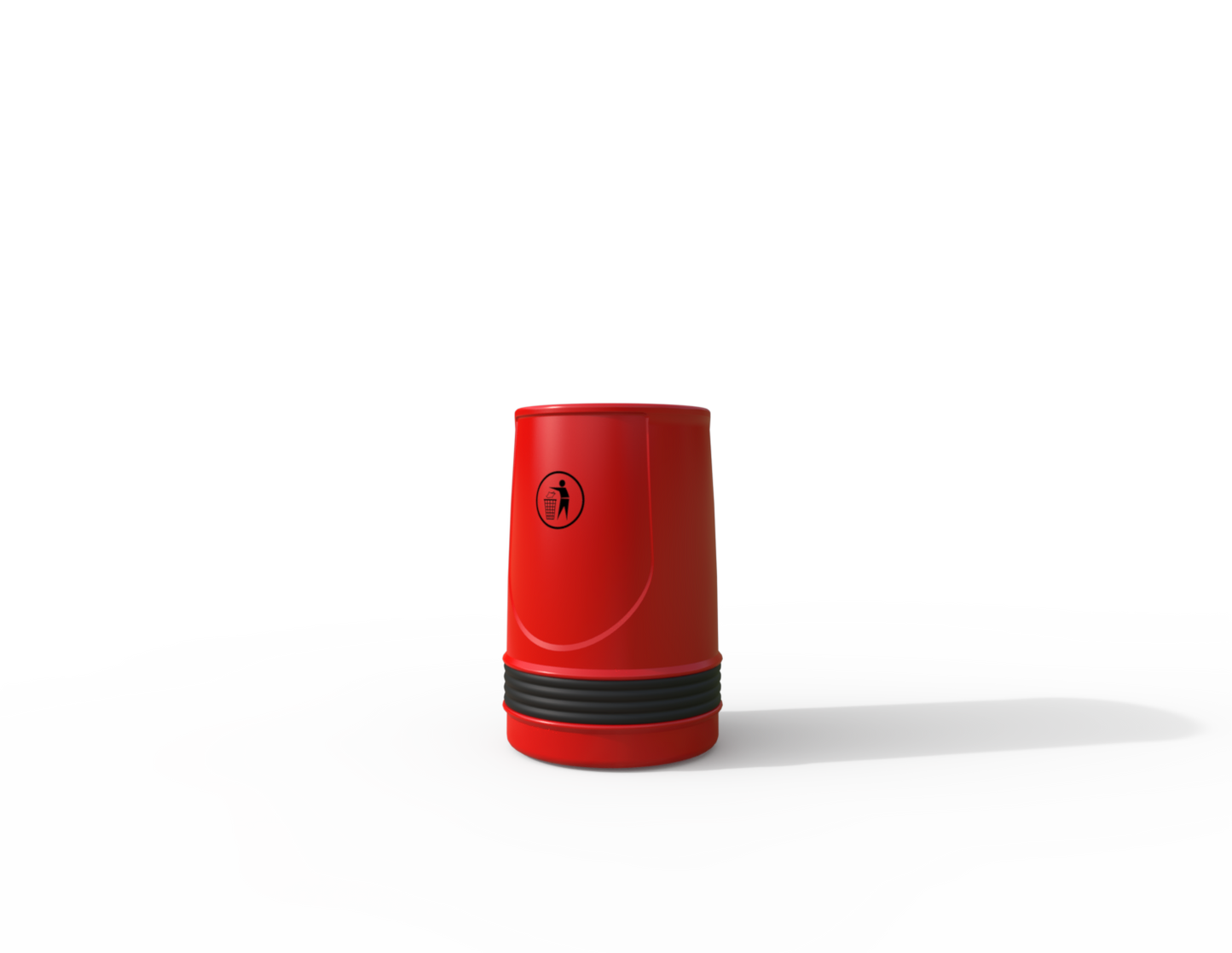 Falcon Traditional Floor Mounted Litter Bin 90L | Outdoor Litterbins |
