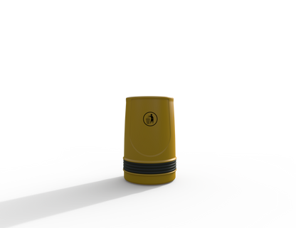 Falcon Traditional Floor Mounted Litter Bin 90L | Outdoor Litterbins |