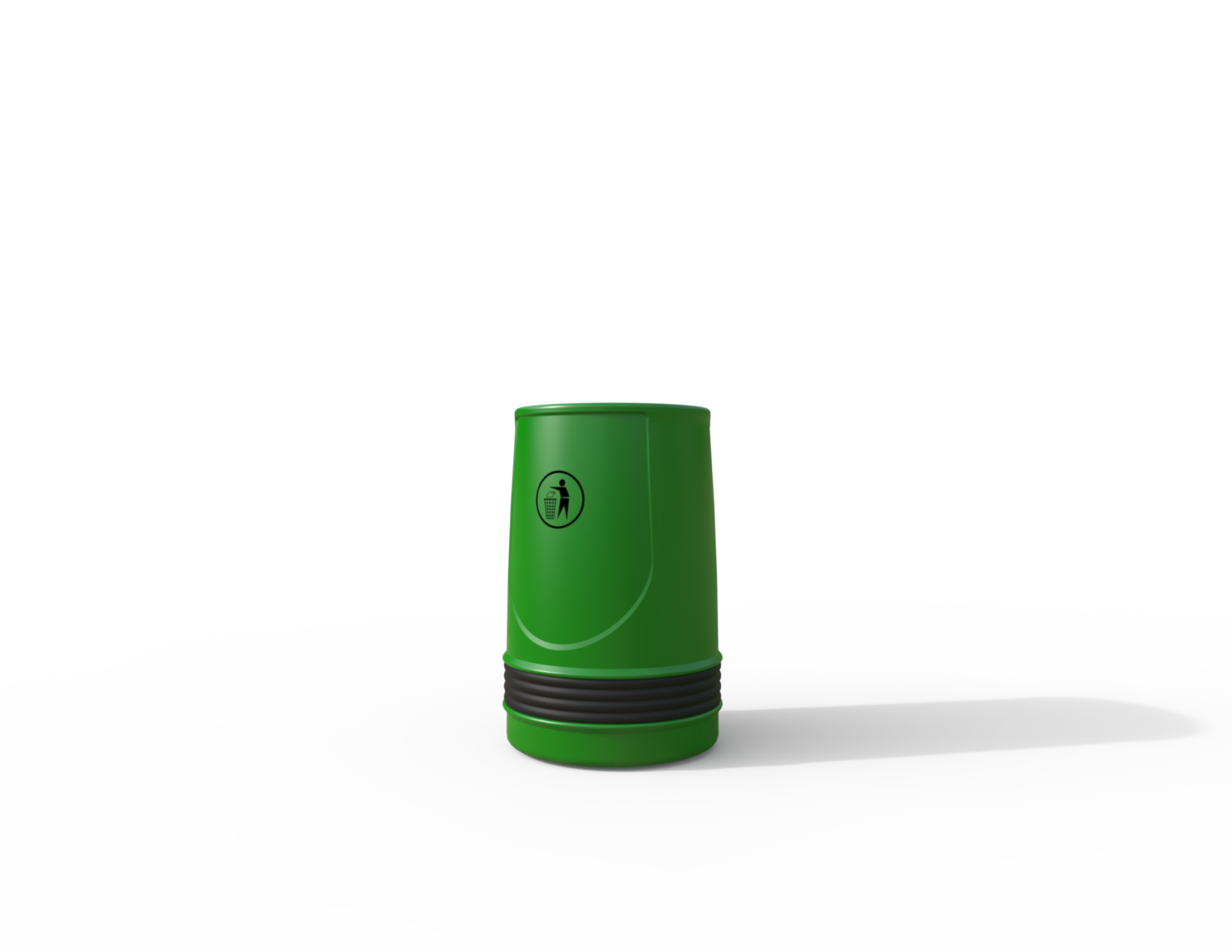 Falcon Traditional Floor Mounted Litter Bin 90L | Outdoor Litterbins |