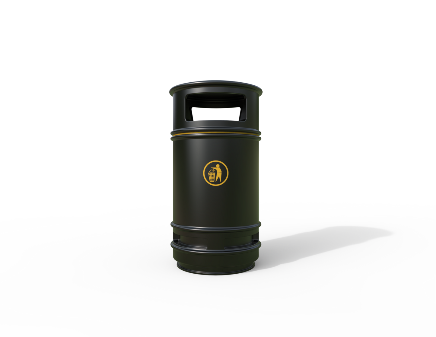 Copperfield Traditional Floor Mounted Bin 90L | Outdoor Litterbins |