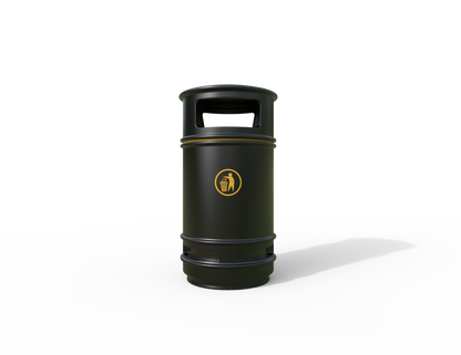 Copperfield Traditional Floor Mounted Bin 90L | Outdoor Litterbins |