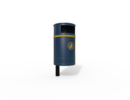 Nickleby Traditional Post Mount Litter Bin 40L | Outdoor Litterbins |