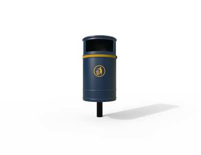 Nickleby Traditional Post Mount Litter Bin 40L | Outdoor Litterbins |