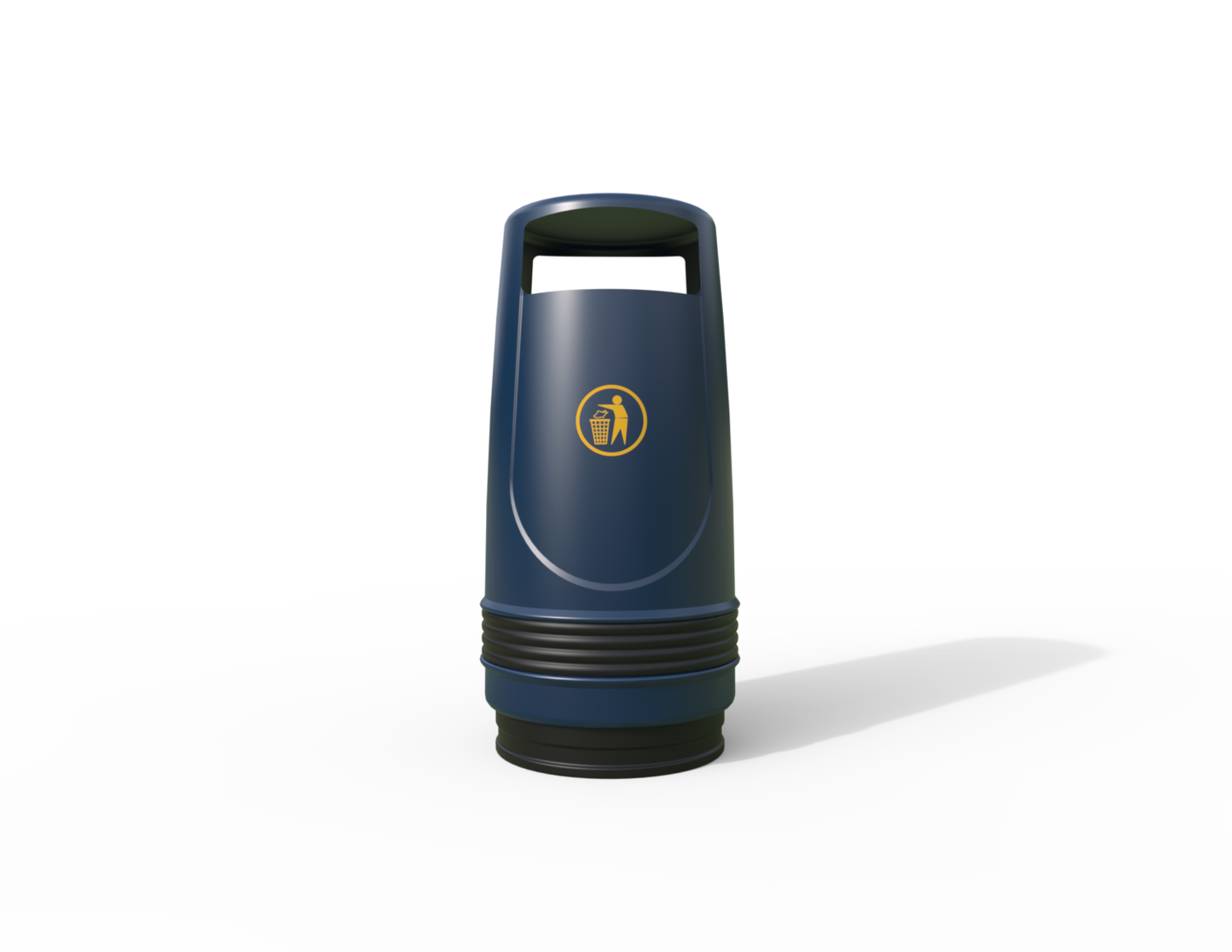 Merlin Traditional Floor Mounted Litter Bin 90L | Outdoor Litterbins |