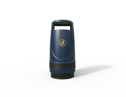 Merlin Traditional Floor Mounted Litter Bin 90L | Outdoor Litterbins |