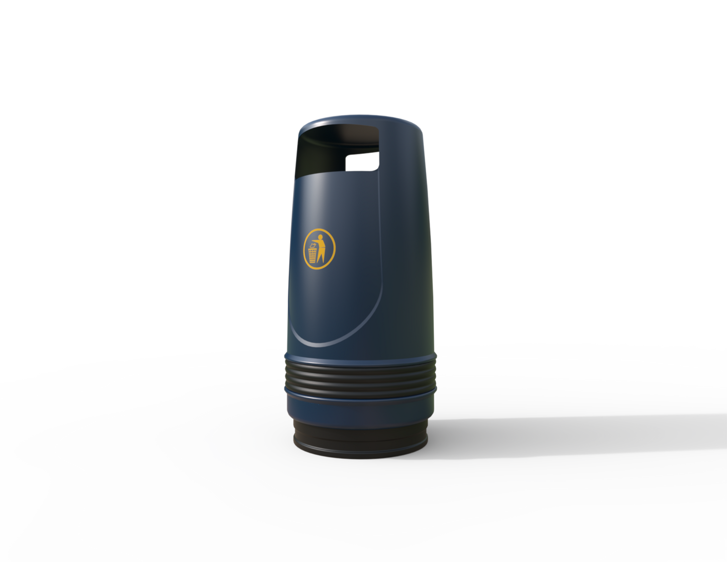 Merlin Traditional Floor Mounted Litter Bin 90L | Outdoor Litterbins |