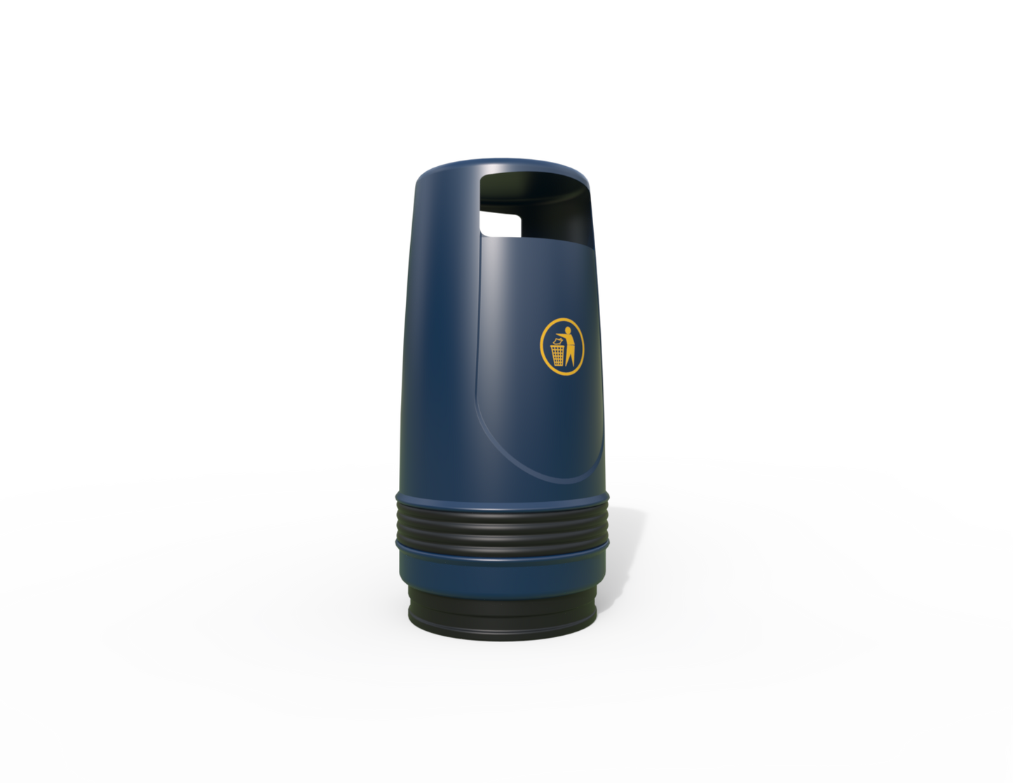 Merlin Traditional Floor Mounted Litter Bin 90L | Outdoor Litterbins |