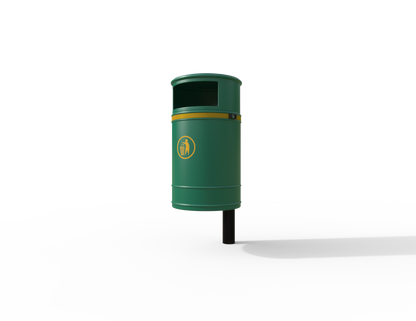 Nickleby Traditional Post Mount Litter Bin 40L | Outdoor Litterbins |