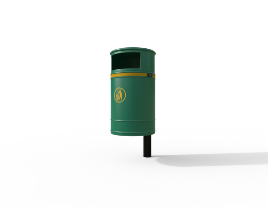 Nickleby Traditional Post Mount Litter Bin 40L | Outdoor Litterbins |
