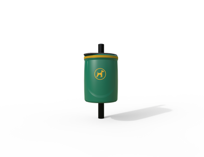 Doggy Traditional Post Mounted Litter Bin 40L | Outdoor Litterbins |