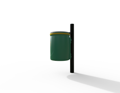 Doggy Traditional Post Mounted Litter Bin 40L | Outdoor Litterbins |