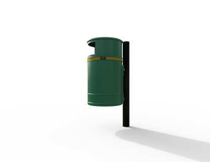 Nickleby Traditional Post Mount Litter Bin 40L | Outdoor Litterbins |