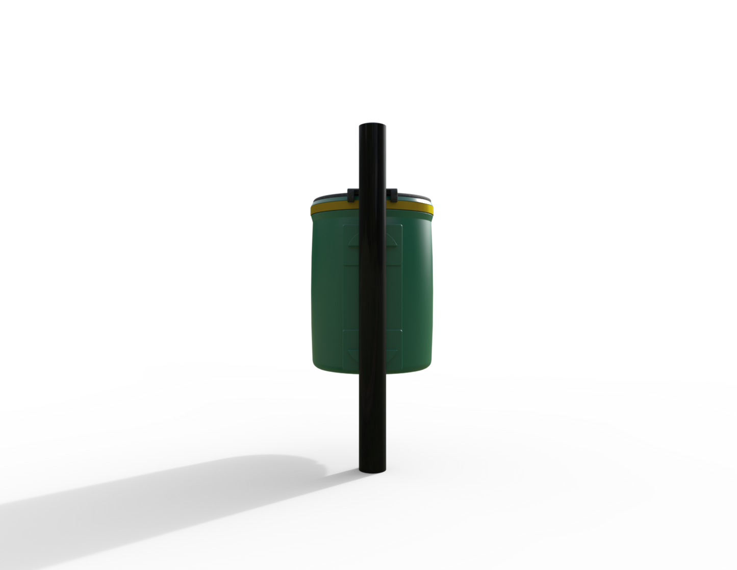 Doggy Traditional Post Mounted Litter Bin 40L | Outdoor Litterbins |