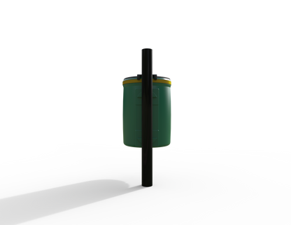 Doggy Traditional Post Mounted Litter Bin 40L | Outdoor Litterbins |