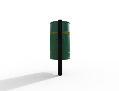 Nickleby Traditional Post Mount Litter Bin 40L | Outdoor Litterbins |