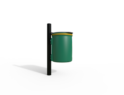Doggy Traditional Post Mounted Litter Bin 40L | Outdoor Litterbins |