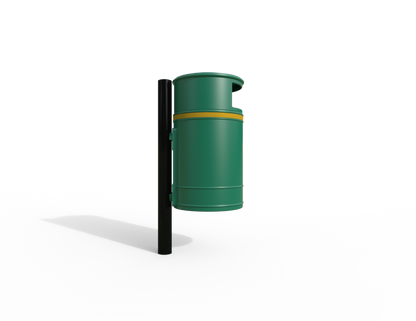 Nickleby Traditional Post Mount Litter Bin 40L | Outdoor Litterbins |