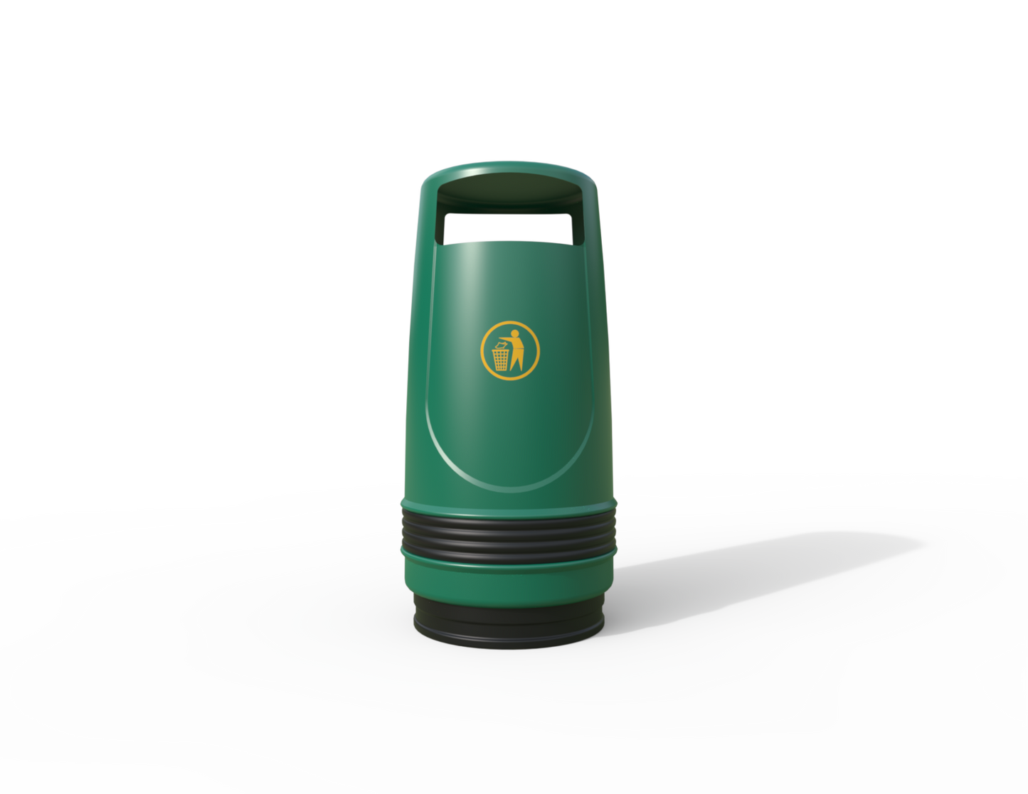Merlin Traditional Floor Mounted Litter Bin 90L | Outdoor Litterbins |