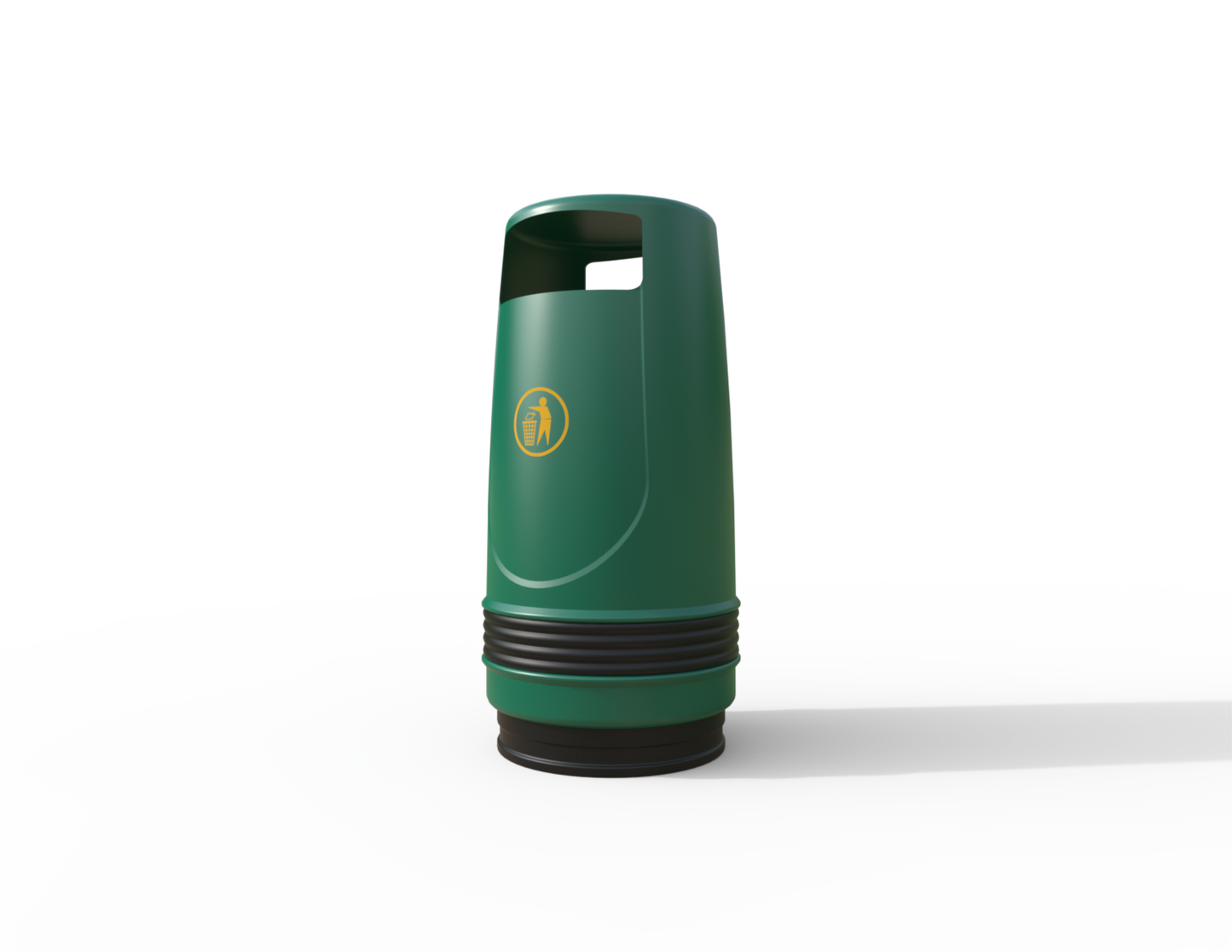 Merlin Traditional Floor Mounted Litter Bin 90L | Outdoor Litterbins |