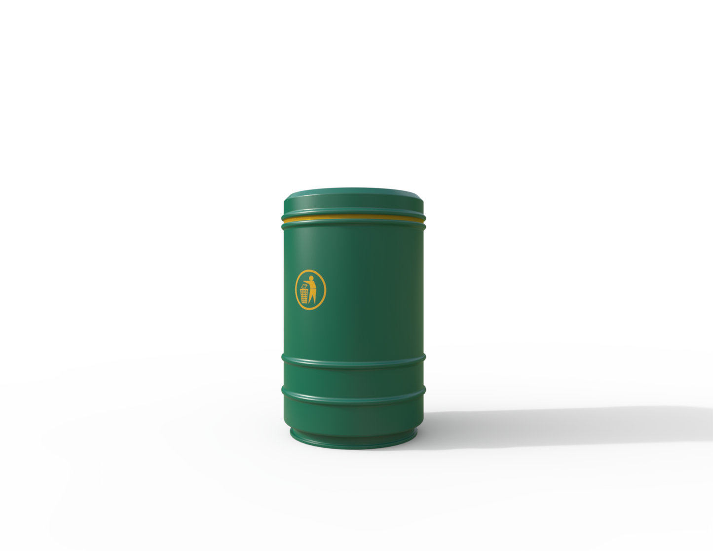 Pickwick Traditional Floor Mount Litter Bin 90L | Outdoor Litterbins |