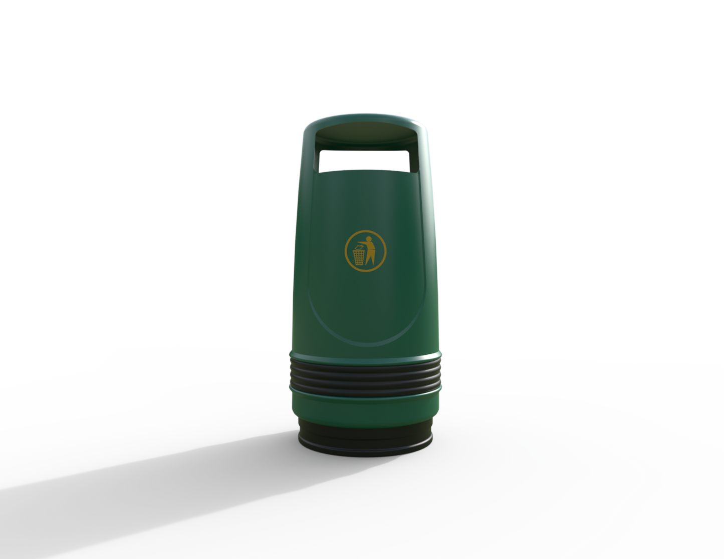 Merlin Traditional Floor Mounted Litter Bin 90L | Outdoor Litterbins |