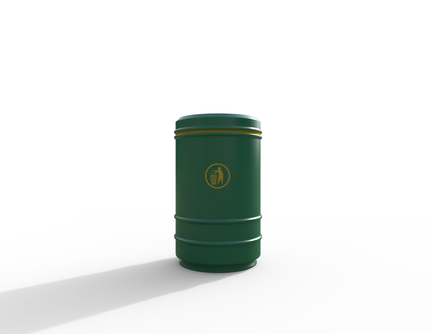 Pickwick Traditional Floor Mount Litter Bin 90L | Outdoor Litterbins |