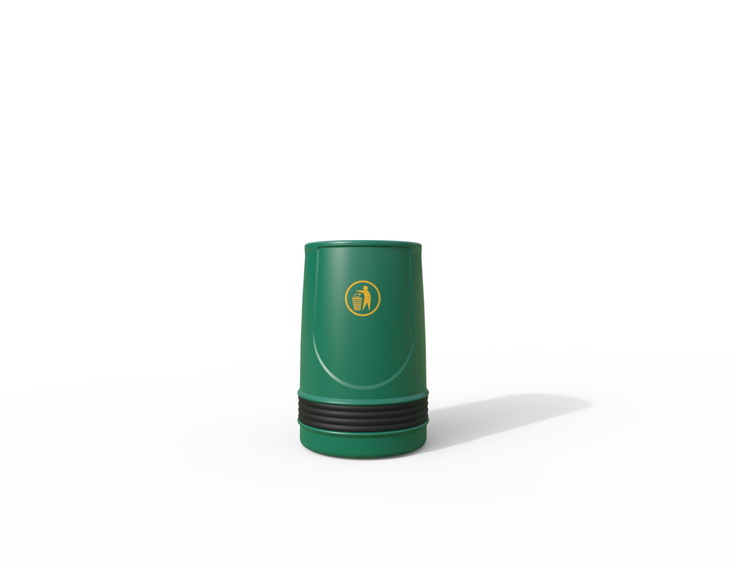 Falcon Traditional Floor Mounted Litter Bin 90L | Outdoor Litterbins |