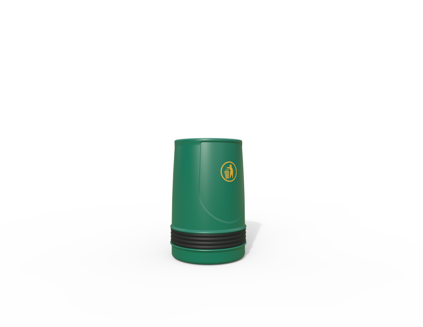 Falcon Traditional Floor Mounted Litter Bin 90L | Outdoor Litterbins |