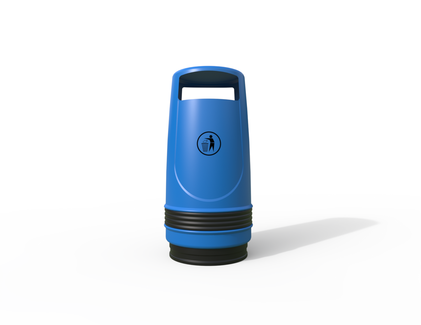 Merlin Traditional Floor Mounted Litter Bin 90L | Outdoor Litterbins |